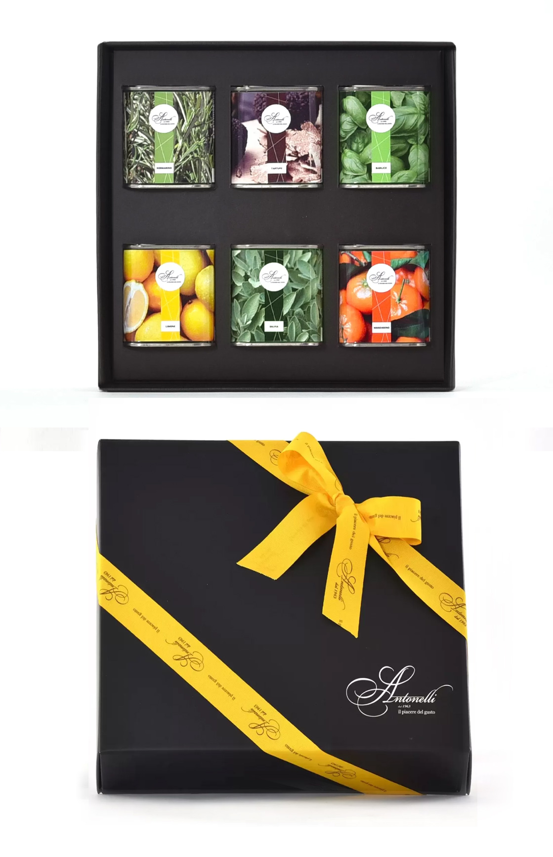 Confezione regalo oli aromatizzati per 6 1 Confezione regalo oli aromatizzati per 6